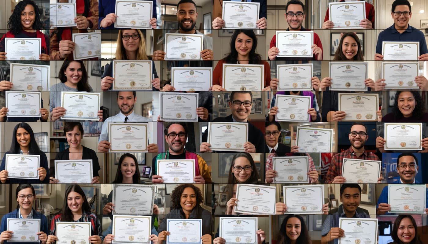 Studenti con il diploma di licenza media